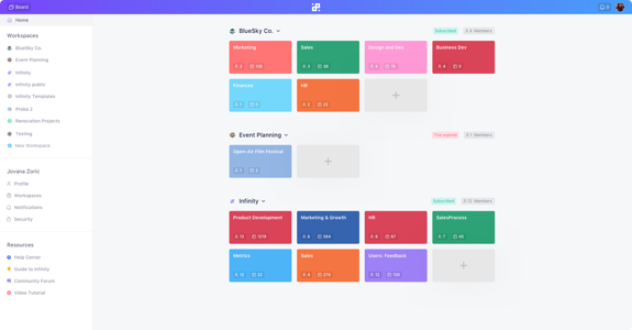 Infinity Project Management Tool