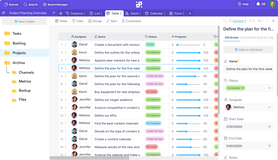 Infinity Project Management Tool